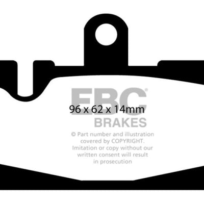 EBC 01-06 Lexus LS430 4.3 Greenstuff Rear Brake Pads