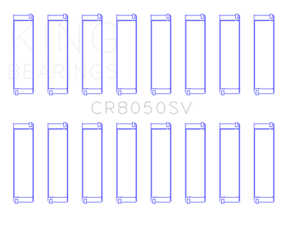 King Engine Bearings 11+ BMW S63/S63N/N63/N63N Rod Bearing Set - Size +.5mm