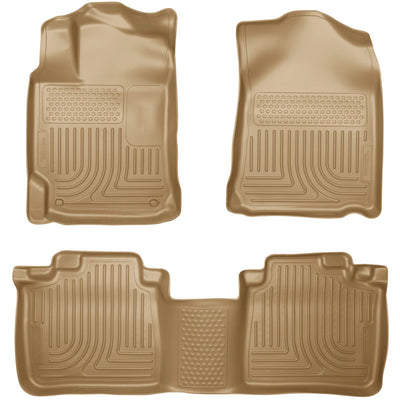 Husky Liners 10-13 Lexus RX350/RX450h WeatherBeater Tan Front & 2nd Seat Floor Liners