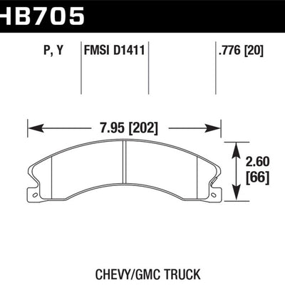 Hawk Chevy/GMC Express/Silverado/Savana/Sierra 15/25/35/4500 Super Duty Rear Street Brake Pads