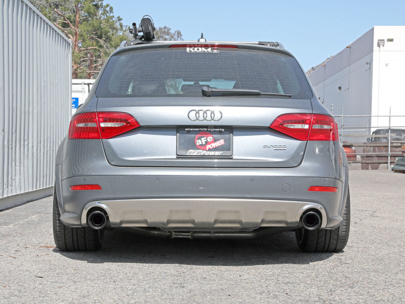 aFe MACH Force-Xp 13-16 Audi Allroad L4 SS Axle-Back Exhaust w/ Black Tips