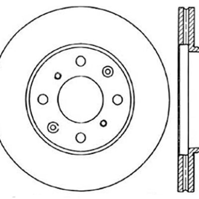 StopTech 90-00 Honda Civic / 90-91 CRX Drilled Left Front Rotor