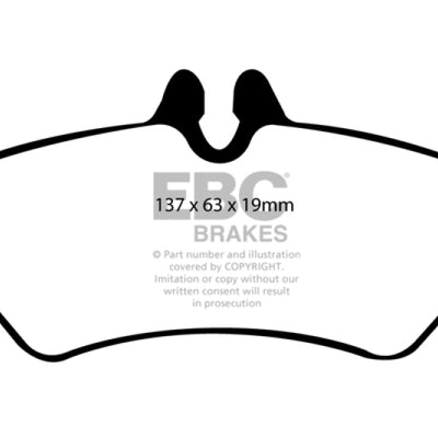 EBC 07+ Dodge Sprinter 2500 Greenstuff Rear Brake Pads