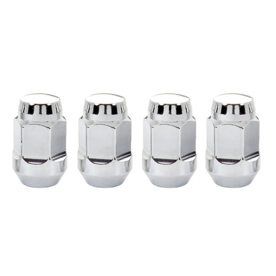 McGard Hex Lug Nut (Cone Seat Bulge Style) 7/16-20 / 3/4 Hex / 1.45in. Length (4-Pack) - Chrome