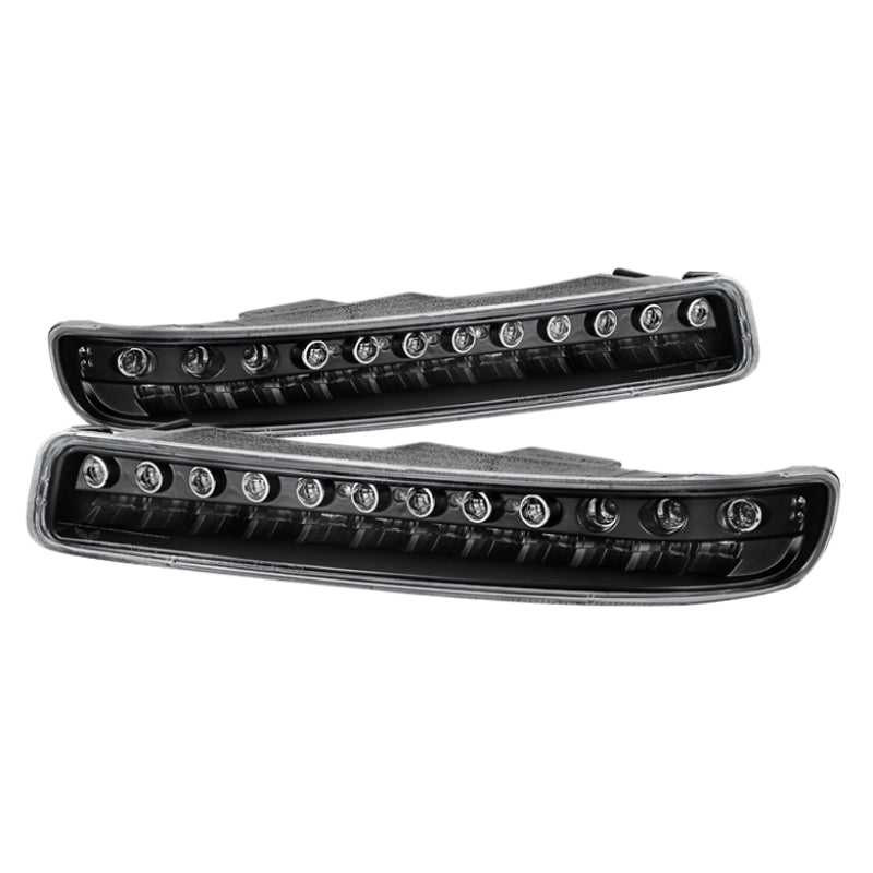 xTune GMC Sierra 99-06 Full LED Bumper Lights Black CBL-JH-GS99-LED-BK