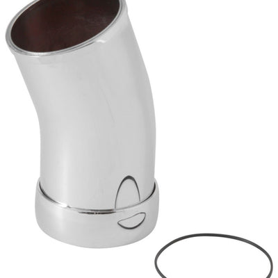 Spectre Universal Intake Elbow Tube (ABS) w/Collar 3in. OD / 22 Degree - Chrome