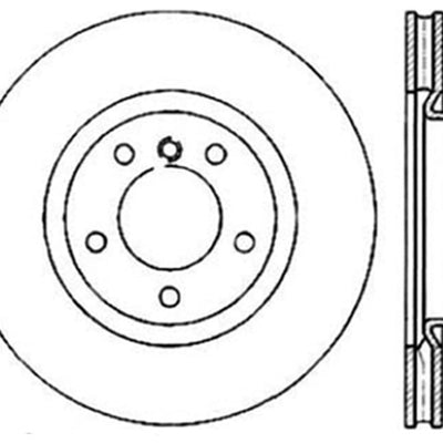 StopTech 95-99 BMW M3 E36 / 98-02 Z3 M Series Front Right Cryo Sport Slotted Rotor