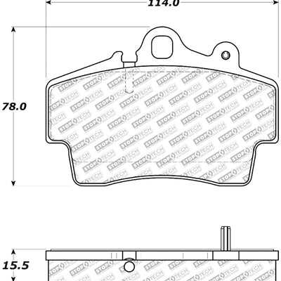 StopTech Street Select Brake Pads w/ Hardware - Front