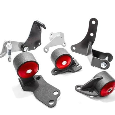 Innovative 88-91 Civic D-Series Black Steel Mounts 95A Bushings (Pre 92 Engine Hydro)