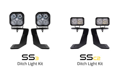 Diode Dynamics 18-21 Subaru Crosstrek Stage Series 2in LED Ditch Light Kit - Yellow Pro Combo