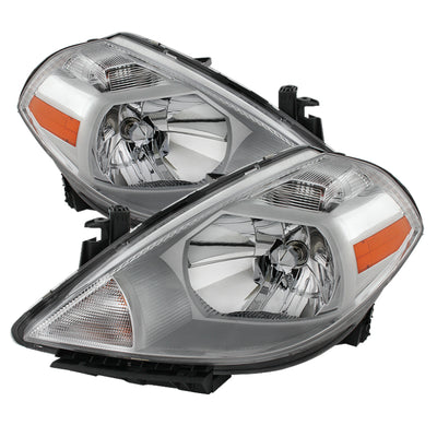 xTune Nissan Versa 07-12 Crystal Headlights Chrome HD-JH-NV07-AM-C