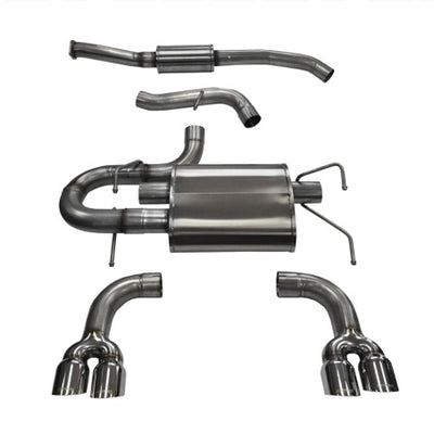 Corsa 2008-2014 Subaru Impreza Hatchback STI 2.5L Turbo Manual Polished Sport Cat-Back Exhaust