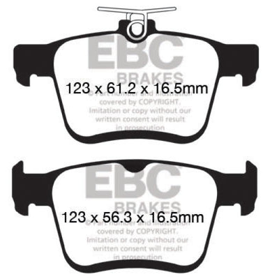 EBC 2015+ Volkswagen GTI/Golf R (Mk7) Bluestuff Rear Brake Pads