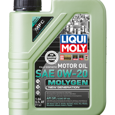 LIQUI MOLY 1L Molygen New Generation Motor Oil SAE 0W20