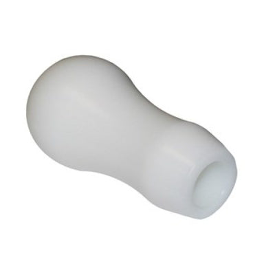 Torque Solution Delrin Tear Drop Tall Shift Knob (White): Universal 12x1.5