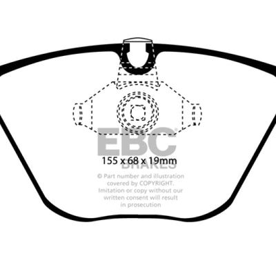 EBC 08-10 BMW M3 4.0 (E90) Yellowstuff Front Brake Pads