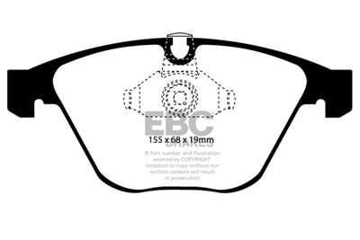EBC 11-12 BMW 1M Coupe 3.0 Twin Turbo Greenstuff Front Brake Pads