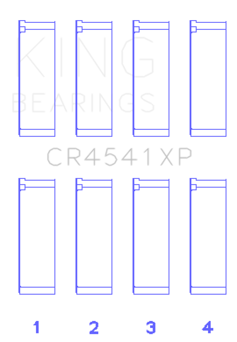 King Engine Bearings Honda F23 Performance Rod Bearing Set - Size STD
