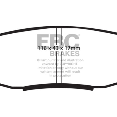 EBC 08+ Lexus LX570 5.7 Yellowstuff Rear Brake Pads