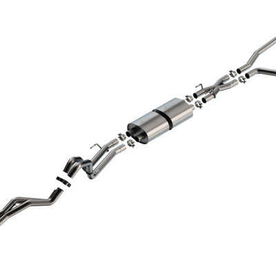 Borla 22-24 Toyota Tundra 3.4L V6 (Inc. Hyb.) Ext. Cab/STD Bed/145.7in WB ATAK Cat-Back - Blk Chrm