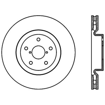 Stoptech 05-07 Subaru Impreza WRX Sti Front High Carbon CRYO-STOP Rotor