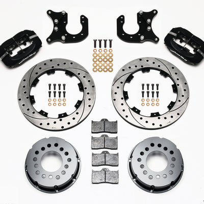 Wilwood Forged Dynalite P/S Rear Kit Drilled Rotor Chevy 12 Bolt-Spec 3.15in Bearing