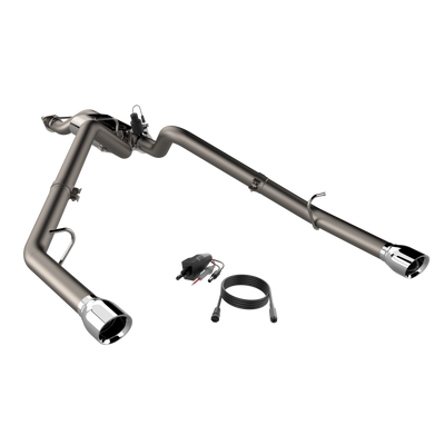 2019-2024 Ram 1500 QTP Screamer Split Rear Exit Cat Back