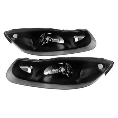 xTune Saturn Sc Series Coupe 2001-2002 OEM Style Headlights Black HD-JH-SASC-01-BK