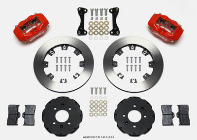 Wilwood Forged Dynalite Front Hat Kit 12.19in Red 94-01 Honda/Acura w/262mm Disc