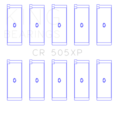 King Engine Bearings Audi 2.1L/2.2L 10V/20V 5cyl Turbo (Size STDX) Performance Rod Bearing Set