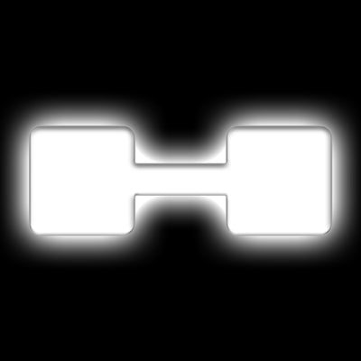 ORACLE Lighting Universal Illuminated LED Letter Badges - Matte Wht Surface Finish - H