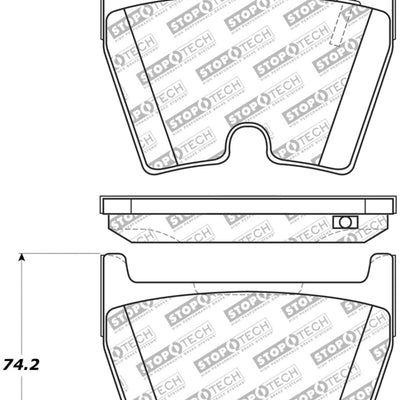 StopTech 14-18 Audi R8 w/ Iron Brakes Street Select Front Brake Pads