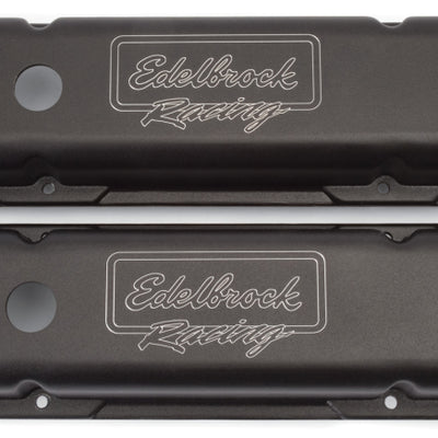 Edelbrock Valve Cover Victor Series Chevrolet 1959-1986 262-400 CI V8 Low Black