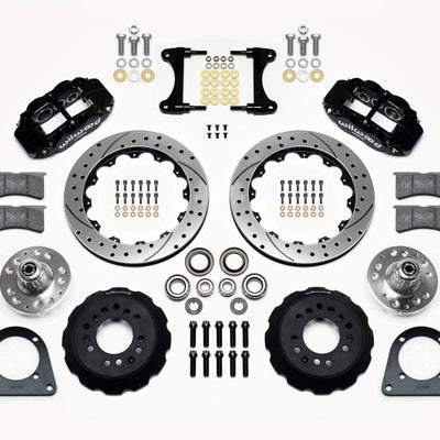 Wilwood Narrow Superlite 6R Front Hub Kit 12.88in Drilled TCI-IFS 71-78 (Pinto Based)