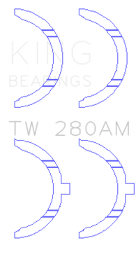 King Engine Bearings Toyota 1E/2E Thrust Washer Set