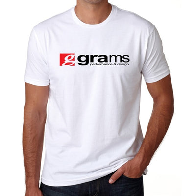 Grams Performance and Design Logo White T-Shirt - L