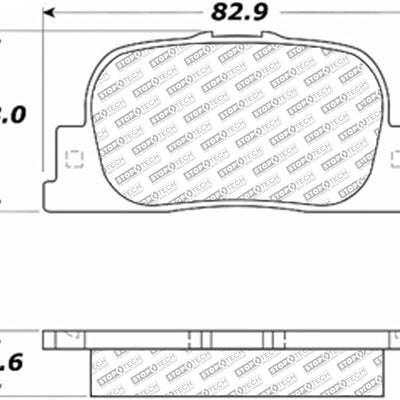 Stoptech 05-10 Scion tC Rear ST Street Select Brake Pads