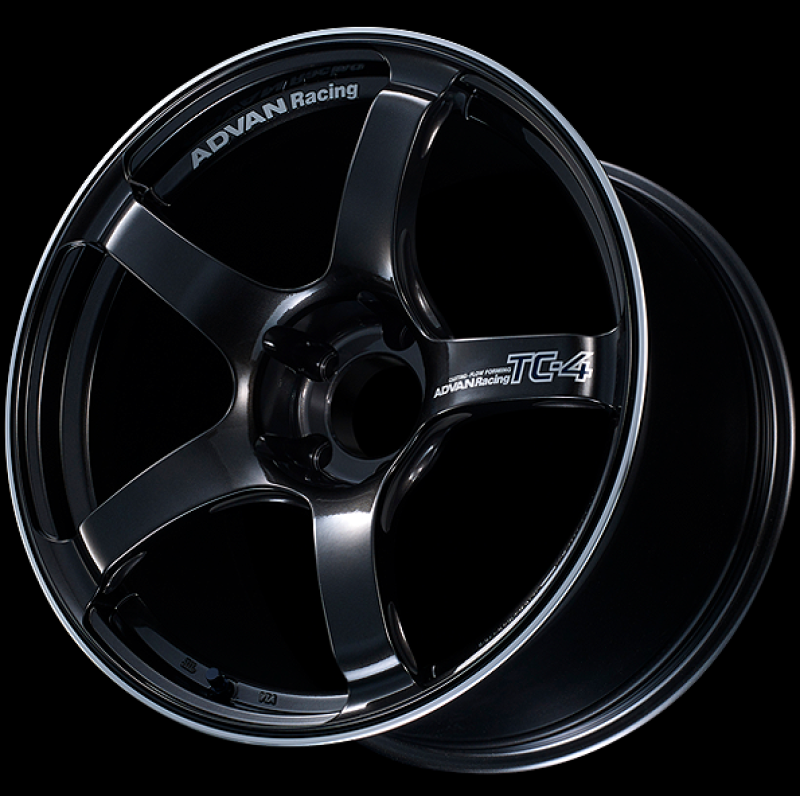 Advan TC4 18x9.5 +12 5x114.3 Racing Black Gunmetallic and Ring Wheel