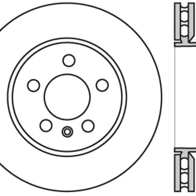 StopTech Sport Slotted 11-16 BMW 535i Rear Right Rotor
