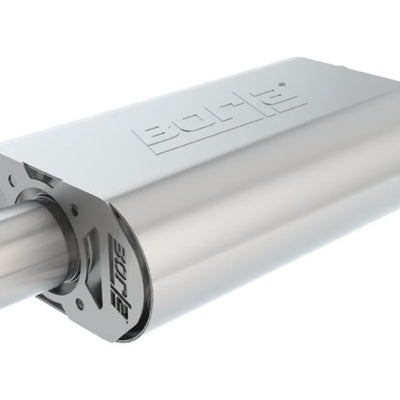 Borla CrateMuffler Stock SBF 289/302/FE BB ATAK 2.25in Offset/Center 14inx4.35inx9in Oval Muffler