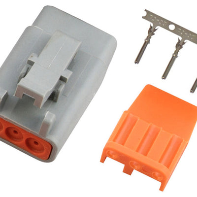 Haltech Male Deutsch DTM-3 Connector 7.5 Amp Plug & Pins