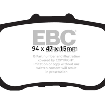 EBC 09-14 Acura TSX 2.4 Ultimax2 Rear Brake Pads