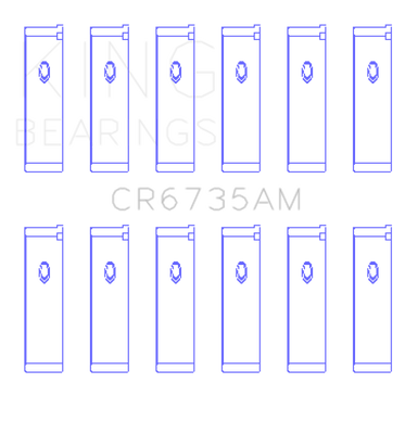 King Engine Bearings Mitsubishi 6G74 3000GT/Dodge Stealth (Size STD) Performance Rod Bearing Set