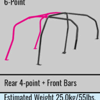 Cusco Chromoly Roll Cage 6 Point 4/5 Passenger Around Dash 05-07 Mitsubishi EVO 9 (S/O / No Cancel)