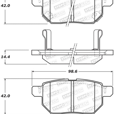 StopTech Street Brake Pads - Rear