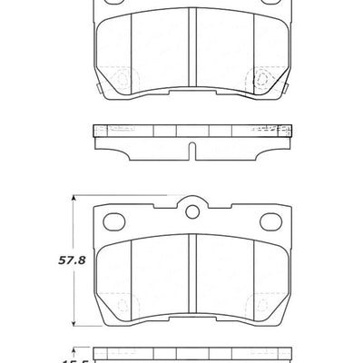 StopTech Street Touring 06 Lexus GS300/430 / 07-08 GS350 Rear Brake Pads