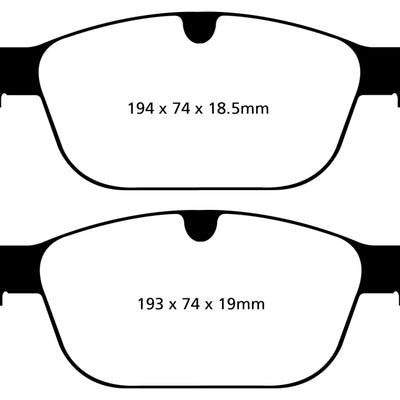EBC 08+ Volvo XC60 3.0 Turbo Yellowstuff Front Brake Pads