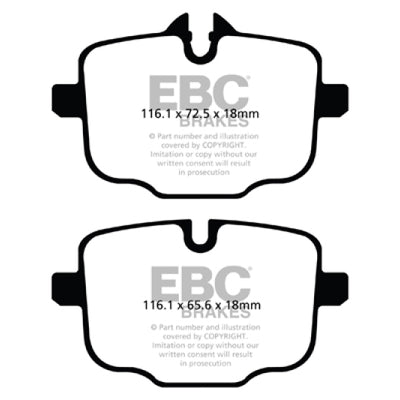 EBC 2021+ BMW M3/M4 3.0TT (G80/G82/G83 w/Cast Iron Rotors) Redstuff Rear Brake Pads