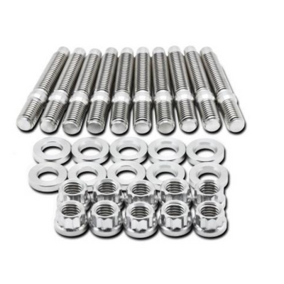 BLOX Racing SUS303 Stainless Steel Exhaust Manifold Stud Kit M8 x 1.25mm 45mm in Length - 7-piece