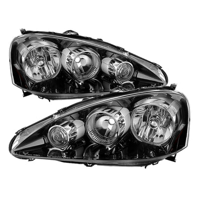 xTune Acura Rsx 2005-2006 OEM Style Headlights -Black HD-JH-ARSX05-AM-BK